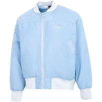 Puma Sportinė laisvalaikio šilta vienspalvė beisbolo striukė moteriška striukė mėlyna 535585-79 M