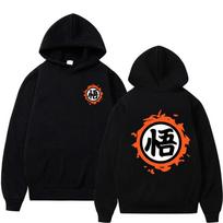 Japoniškas anime, vyriškas, moteriškas megztinis su gobtuvu kelių spalvų mielas animacinis filmas „Goku Print Harajuku Hoodie“ megztinis Poleron Hombre S