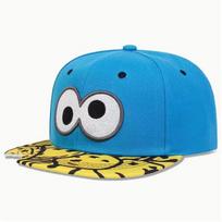 Madinga Suaugusiųjų Animacinio Dizaino Didelių Akių Snapback Kepuraitė Mėlyna Reguliuojama Skrybėlė nuo Saulės Gatvės Šokio Hip Hop Kepurė Trucker Džinsinė Kepuraitė mėlyna