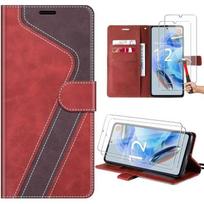 Case - Xiaomi - Redmi Note 12 Pro 5G - PU Leather - Built-in Stand - Red