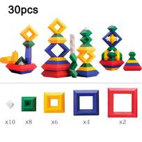 Vaikų konstravimo rinkinys Piramidės statybinių kaladėlių rinkinys 3D Geometrinė erdvės žaidimas Montessori edukaciniai žaislai vaikams berniukams mergaitėms