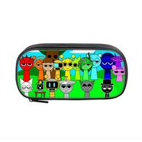 New rhythm box printed pencil case, Sprunki music game pencil and stationery bag for elementary and middle school students. Rhythm Box Pencil Case