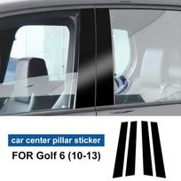 Anglies pluošto B statramsčio dangtelis Automobilio lango statramsčio dekoratyvinė lipdukas Volkswagen VW Golf 6 7 8 MK6 MK7 MK8 2010-2025 priedams gray