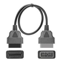 14PIN iki 16PIN OBD1 OBD2 kabelis OBDII diagnostikos skaitytuvo prailginimo adapteriai 14PIN iki 16PIN ilgintuvo kabelis 1