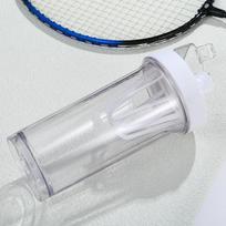 Baltymų miltelių plakimo puodelis, Fitneso plakimo puodelis, Spausdinamas plastikinis puodelis su filtru 400ml balta