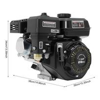 7,5 AG 4 taktų GX160 benzininio variklio pakeitimas 210CC OHV oru aušinamas rankinio paleidimo variklis Honda kartingui Vienas cilindras juoda