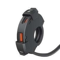 QC3.0 PD Motociklo USB Type-C Įkroviklis 30W IP65 Vandeniui atsparus Vairo Tvirtinimo Laikiklis Įkroviklis Skaitmeninei Kamerai Telefonui 12V 24V juoda