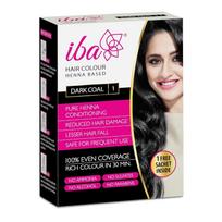 @ Iba Dažai plaukams Tamsiai anglies juodi Henna Moterims 70g