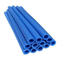 12 vnt. 40 cm batuto stulpų apsauginės putos, vamzdelis, putoplasto vamzdelio apvalkalas, apsauginės batuto stulpų putų movos, mėlynos