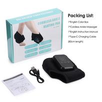 Electric Heated Ankle Massager Vibration Therapy Support Brace For Foot Pain Relief Joint Sprain