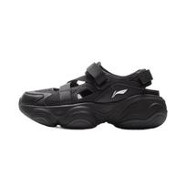 Li-Ning Honey Women's Thick-Sole Velcro Casual Sandals 37.5 juoda