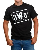 WWE Naujasis Pasaulio Tvarkos - NWO Suaugusiųjų 100% Medvilnės Marškinėliai Vyriški Viršutiniai - Licencijuotas Pro Wrestling WWF WCW Marškinėlis 4XL