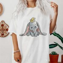 Disney Klasikinis Dumbo Drambliukas 100% Medvilnės Marškinėliai Vyriški Marškinėliai Viršus Unisex Suaugusiems Vaikams Marškinėlis 8315 4XL