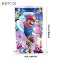 Anime Super Mario Bros Gimtadienio Šventės Dekoracija Mario Luigi Vienkartiniai Indai Staltiesė Servetėlė Lėkštė Dovanų Maišelis Šventės Reikmenys (As shown-27637)-