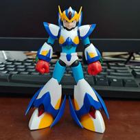 Rockman KP701 X Penktosios Formos Sakalo Šarvų Modelio Rinkinys Veiksmo Figūrėlės Darbalaukio Ornamentas Lėlė Mega Man Berniuko Žaislas Dovana Kolekcionuojamas mėlyna