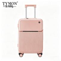 Tymon Front-Open Business Travel Suitcase with Dual USB Charging