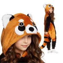 Pižama Vienas Gabalas Kigurumi Kostiumas Persirengimas Raudonoji Panda Vaikams 95 - 105Cm
