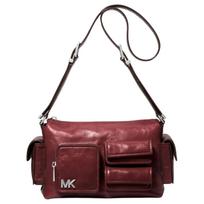 Michael Kors Dakota Sidabriniai Aksesuarai Odinė Rankinė per Petį Vidutinio Dydžio Moteriškos Rankinės Ruda-Raudona 30S5SM3L8Y-REDDISH-BROWN Basic Set (Bag+Dust Bag)