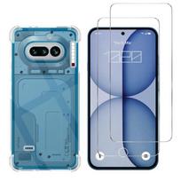 Shockproof Case for Nothing Phone 4a and 2 Tempered Glass Screen Protector Film Phonillico®