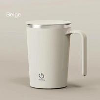 Automatic Self Sirring Magnetic Mug Automatic Usb Charging Stiring Cup Portable Heat-Insulating Rotating Magnetic Cup smėlis