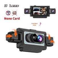 4-Lens 360° Dash Cam for Cars, WiFi App, 1080P, 4-Channel Video Driver Recorder, Cabin & Rear View Camera 3 Lens