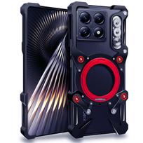 Aliuminio berėmis dėklas Xiaomi 14t Pro Mi 13T Pro, su besisukančiu laikikliu, metaliniu berėmiu, atspariu smūgiams dangteliu Xiaomi 13T Pro juoda