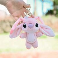Animacinis Stitch pliušinis raktų pakabukas Minkštas žaislas Mielas pliušinis gyvūnas Pakabukas Dovana mergaitėms Angelas Lėlė Krepšio pakabukas Vaikų gimtadienio dovana