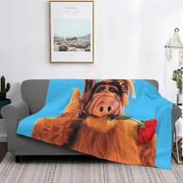 Mokslinės fantastikos TV serialas ALF Antklodė Šiltas Fleece Minkštas Flanelinis Svetimos Gyvybės Formos Miegamojo, Sofos, Kelionių Metimo Antklodės Ruduo 80x120cm