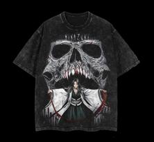 Hot-blooed Anime Bleach Kurosaki Ichigo Manga Graphic Print T-Shirt Men Women Vintage Washed Cotton Summer New Tee Streetwear Fashion Oversized Top L