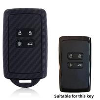 Car Key Cover For Renault Captur Koleos Kadjar Arkana Megane Dacia Duster Sandero Stepway Smart Remote Control Fob Case juoda