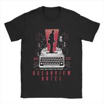 Hipster Dont Write Alan Wake 2 T-Shirt for Men Crewneck Pure Cotton T Shirts Short Sleeve Tees Plus Size Clothes - Men's Summ... S įvairiaspalvis