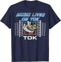 Muzika gyvuoja TDK  Senovinis 80-ųjų TDK Marškinėliai Unisex Marškinėliai M