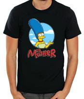 Marge Simpson Motina Trumpomis Rankovėmis Marškinėliai Vyriški Unisex Marškinėliai XL