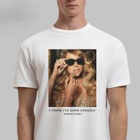 Mariah Carey Čia dėl visko Padaryta Pakankamai Balinti Marškinėliai Unisex Marškinėliai S