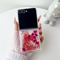 Glitter Quicksand Case for Samsung Z Flip 6 7 Dynamic Glossy Mini Decoration Liquid Cover  Folding Screen Telephone Shell Galaxy Z Flip7
