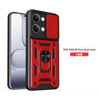 For Poco X8 Pro Case Poco X7 Pro Cover Poco X8 Pro Max F8 Ultra Magnetic Ring Holder Armor Phone Case Slide Camera Protect Cover Poco X8 Pro Max