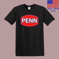 PENN Žvejyba Vyrai#039;s Juodas Dydis S5XL Unisex Marškinėlis XXXL