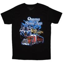 Queens Of The Stone Age Wolf Skyline T-Shirt Black New Unisex T-Shirt XXXL