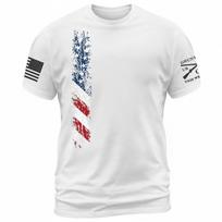 Vintažiniai nudėvėti Amerikos vėliavos JAV Patriotiški Marškinėliai Liepos 4 d. Unisex Marškinėliai S