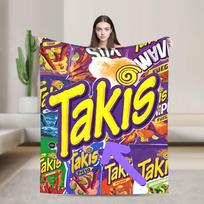 Takis Chili Chips Antklodė Šilta Naujoviška Pliušinė Lovatiesė Mesti Antklodė Lauko Dekoratyvinei Flanelinė Lovatiesė Lovos Užvalkalas 75x90cm