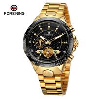 „Forsining“ vyriškos mados laisvalaikio „Tourbillon“ automatinis mechaninis laikrodis SLZe227-W