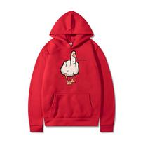 Funny Duck You Print Hoodie Men Women Harajuku Hooded Sweatshirts Fashion Casual Oversized  Loose Pullovers S