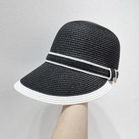 Nauja Kepurė Vasarinė Plona Kvėpuojanti Miela Atostogų Jodinėjimo Kepurė Paplūdimio Apsaugos nuo Saulės Šiaudinė Kepurė ONE SIZE juoda