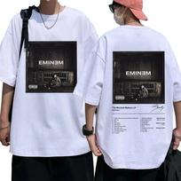 Eminem Rapper T Shirt The Marshall Mathers LP Album Print Vintage T-shirt Casual Short Sleeve Men Women Loose Tees Streetwear S