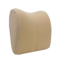 Memory Foam Cushion Fabric Cover Travel Support Car Headrest Neck Pillow Soft Head Rest For Feat Chair In Auto smėlis