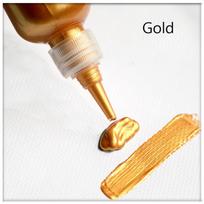 Metal Acrylic Paint Resin Pigment 60ml Gold Silver Copper Gypsum Doll Hook Line Paste Jewelry Making Handmade DIY Coloring auksas