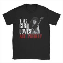 Ace Frehley Spaceman Kiss Grupės Apranga Vyrams Moterims T-shirt Medvilninis Marškinėlis Naujas Atvykimas T-shirt Drabužiai S