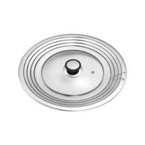 Stainless Steel Universal Lid For Pot And Pan Skillet Lid Pot Cover Fit 8.2-12.5Inch Cookware Frying Pan Cover Pan Lid With Knob