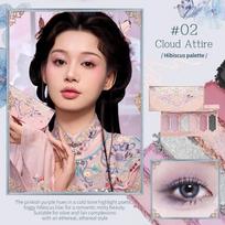 Flower Knows Butterfly Cloud Collar Collection Embossed Six-Color Makeup Palette spreadable Suitable for daily use 6.5g rožinė