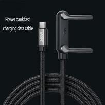 240W Foldable Phone Stand with Dual Type-C Super Fast Charging Cable, Angled Design for Hands-Free Use, Desktop Phone Holder, Fast Charging Cable juoda